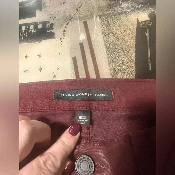 Flying Monkey Platinum burgundy pants - Picture 4 of 7